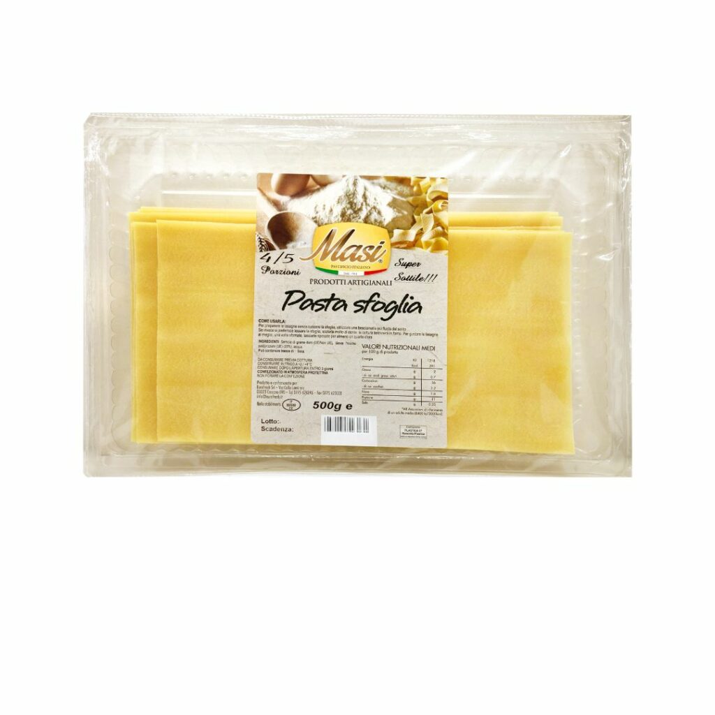Sfoglia per Lasagna 500 Gr