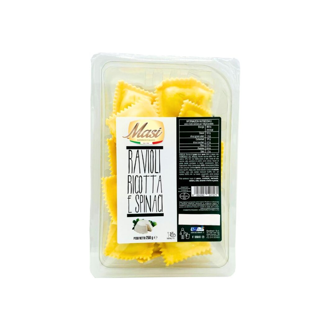 Ravioli Ricotta e Spinaci 500 Gr